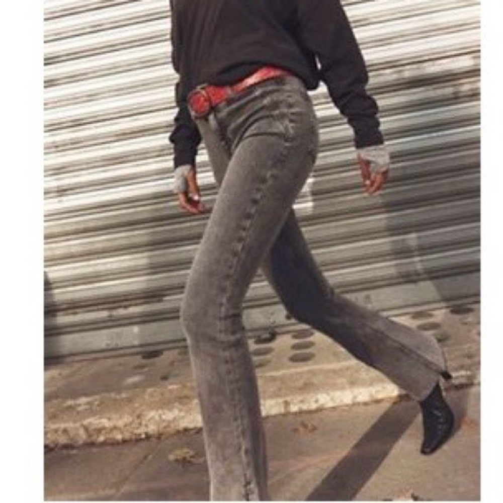 We The Free Level Up Slit Slim Flare Jeans